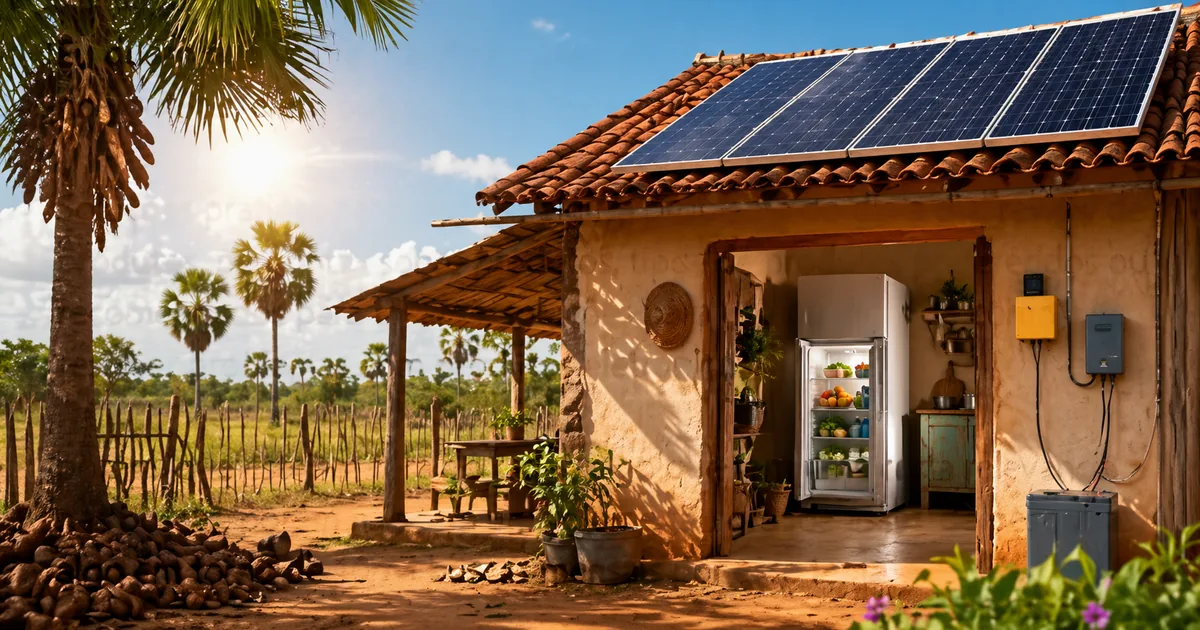 Kit solar para geladeira vale a pena? Entenda como a tecnologia pode ajudar casas no interior do Maranhão