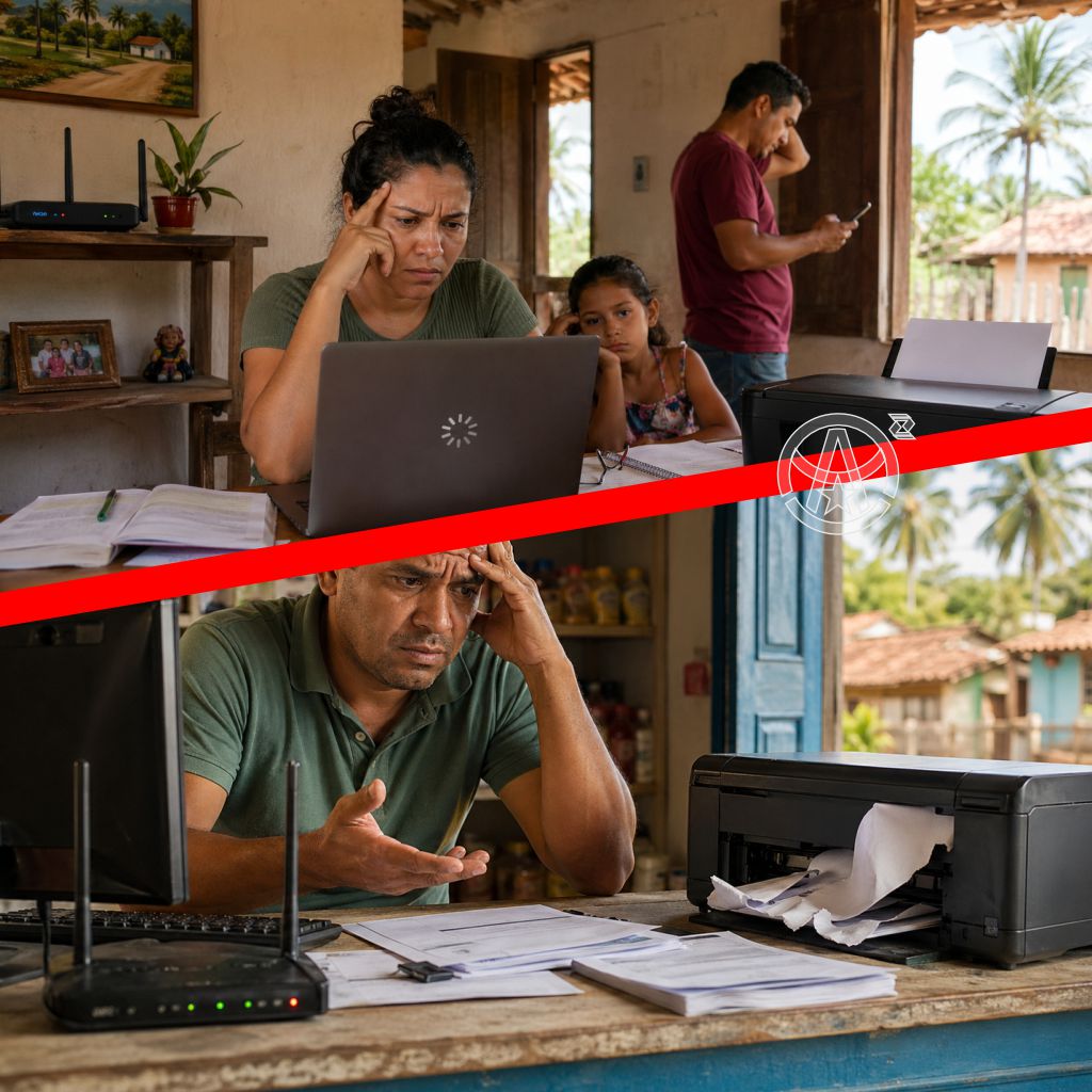 Internet travando e impressora falhando: problemas simples que atrapalham a rotina de famílias e comércios no Maranhão