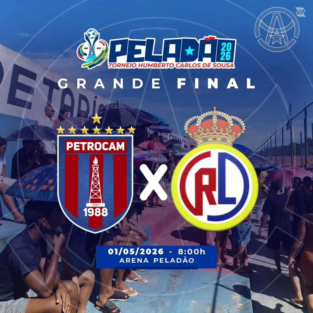 A força da camisa contra a ousadia da juventude: Petrocam e Real Leal decidem o Peladão 2026