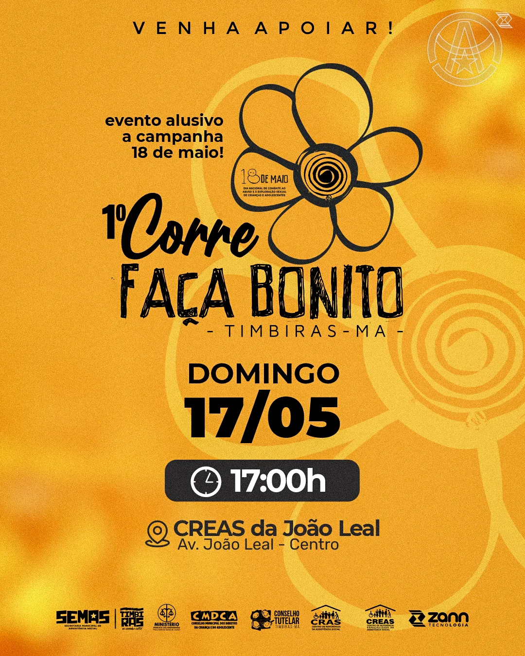 Timbiras veste o amarelo da proteção e transforma o 18 de Maio em grande corrente de conscientização